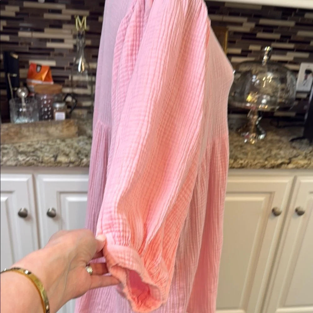 HYFVE Pink Textured Dress Large - Picture 2 of 5